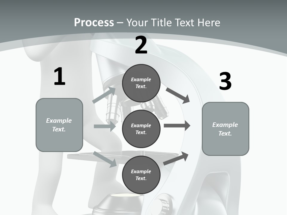 A Man Looking Through A Microscope Powerpoint Presentation PowerPoint Template