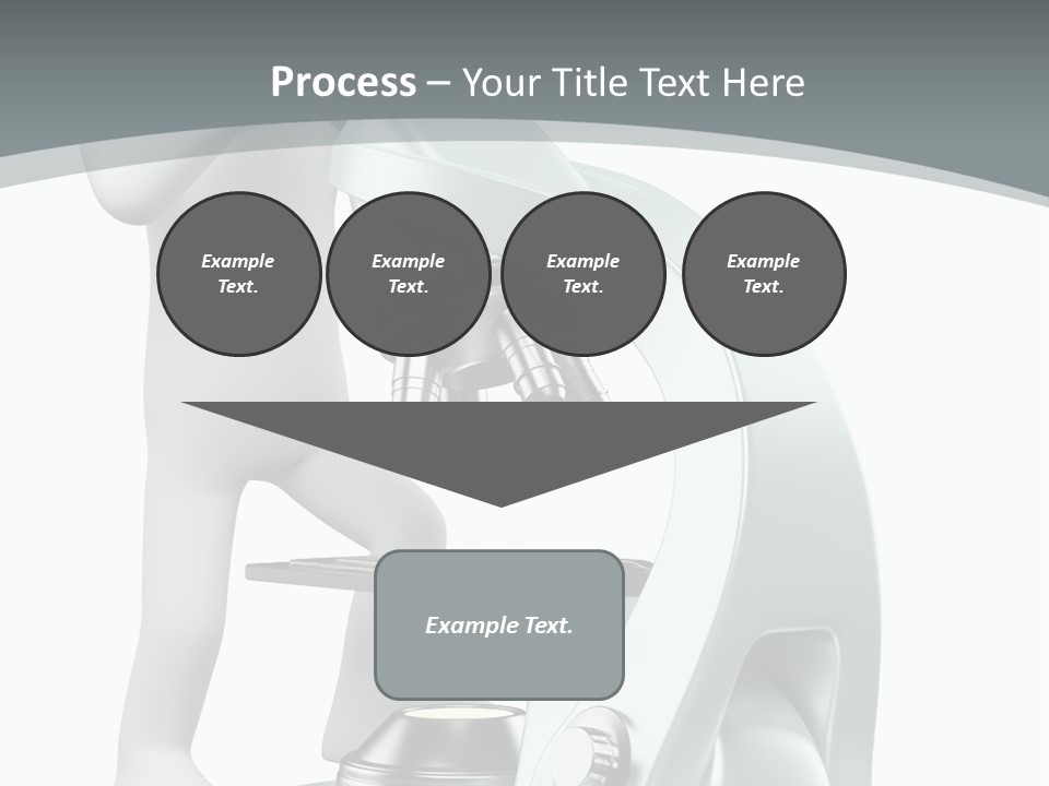A Man Looking Through A Microscope Powerpoint Presentation PowerPoint Template
