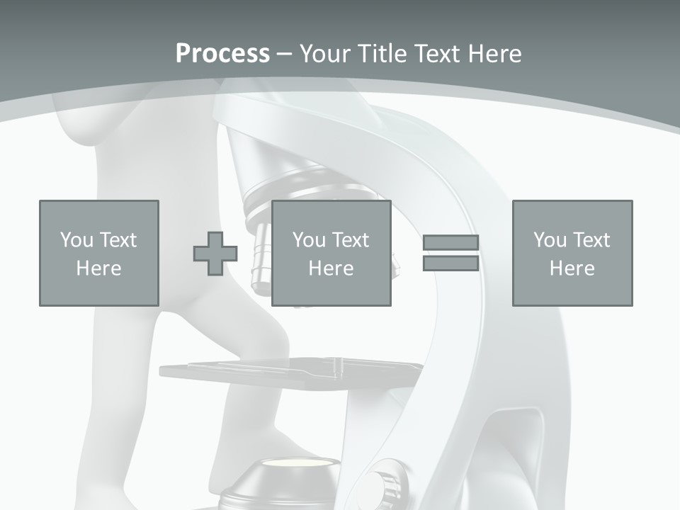 A Man Looking Through A Microscope Powerpoint Presentation PowerPoint Template