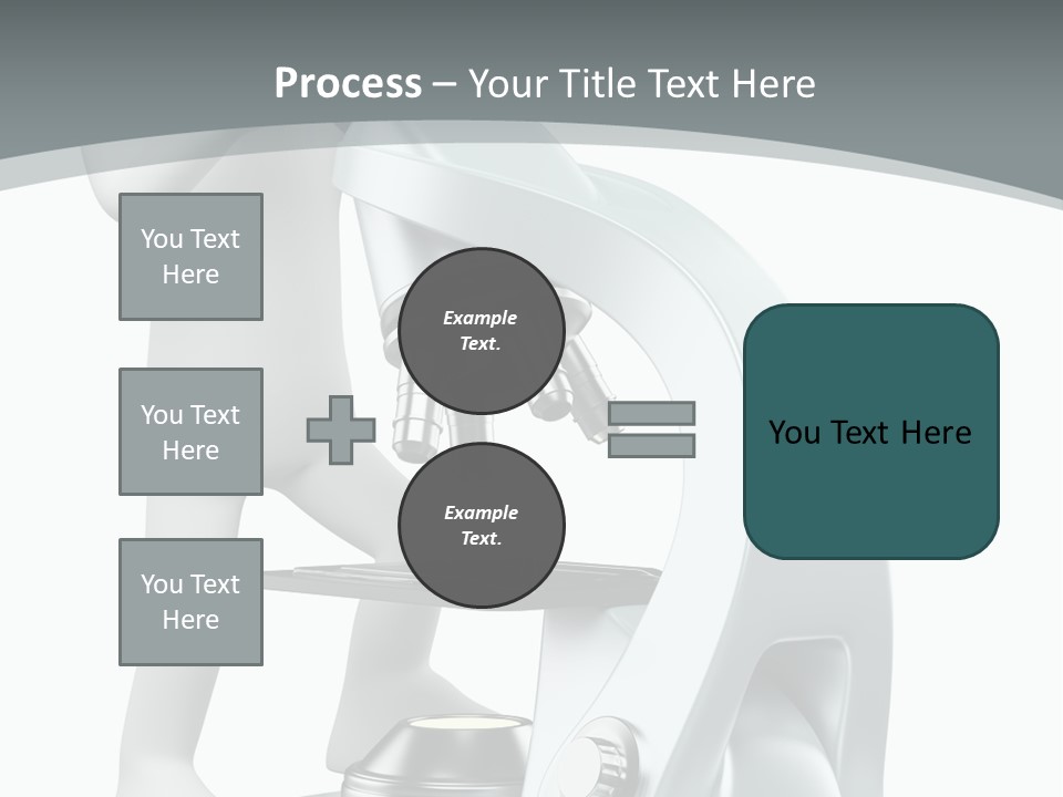 A Man Looking Through A Microscope Powerpoint Presentation PowerPoint Template