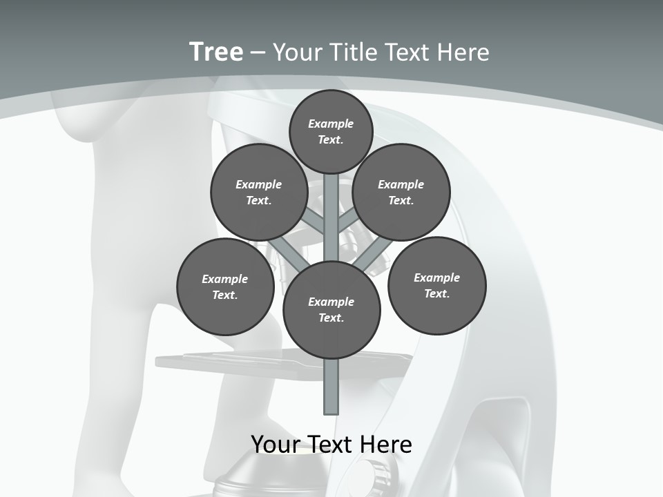 A Man Looking Through A Microscope Powerpoint Presentation PowerPoint Template