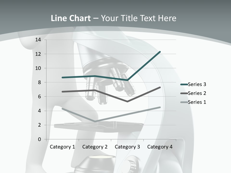 A Man Looking Through A Microscope Powerpoint Presentation PowerPoint Template