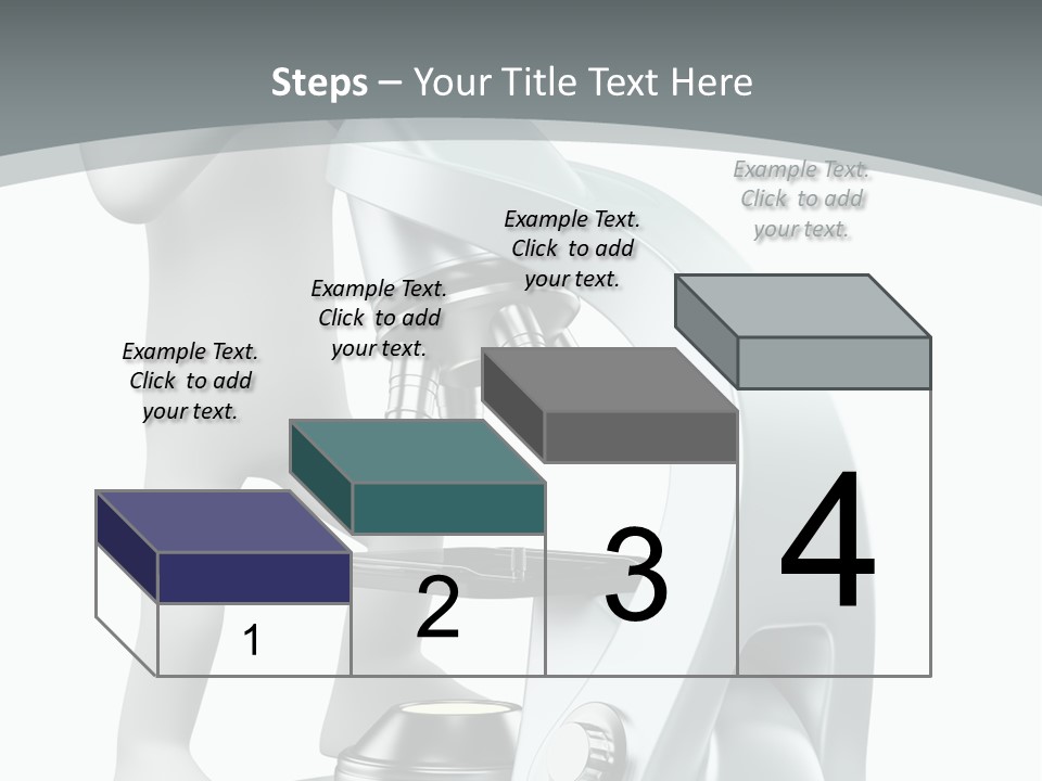 A Man Looking Through A Microscope Powerpoint Presentation PowerPoint Template