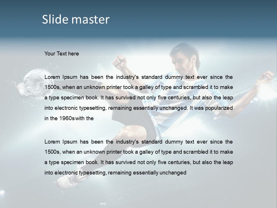 Field Water Success PowerPoint Template