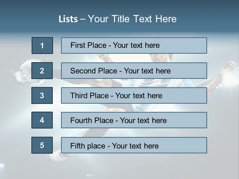 Field Water Success PowerPoint Template