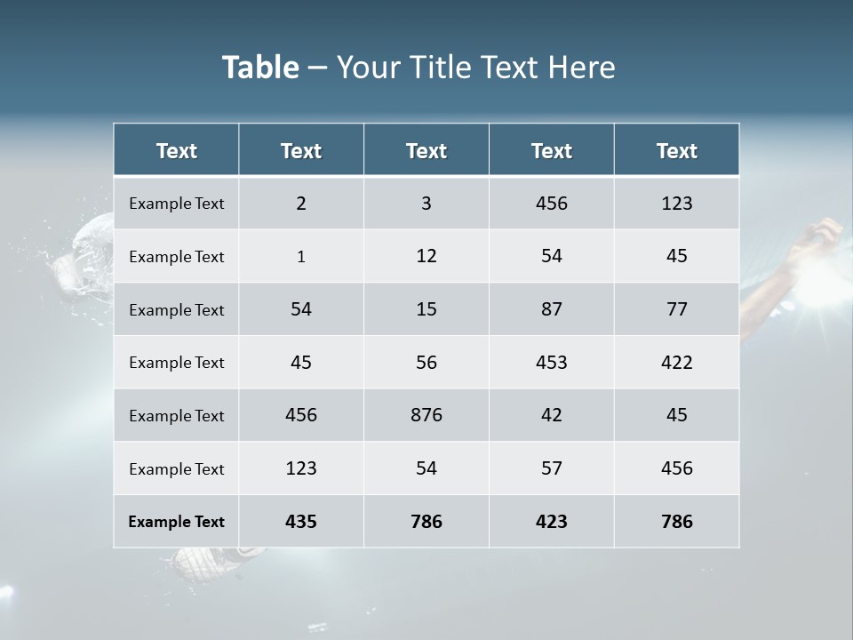 Field Water Success PowerPoint Template