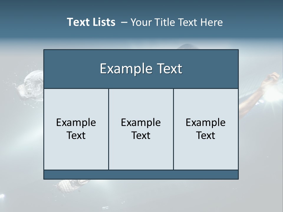 Field Water Success PowerPoint Template