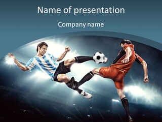 Competition Shoe People PowerPoint Template