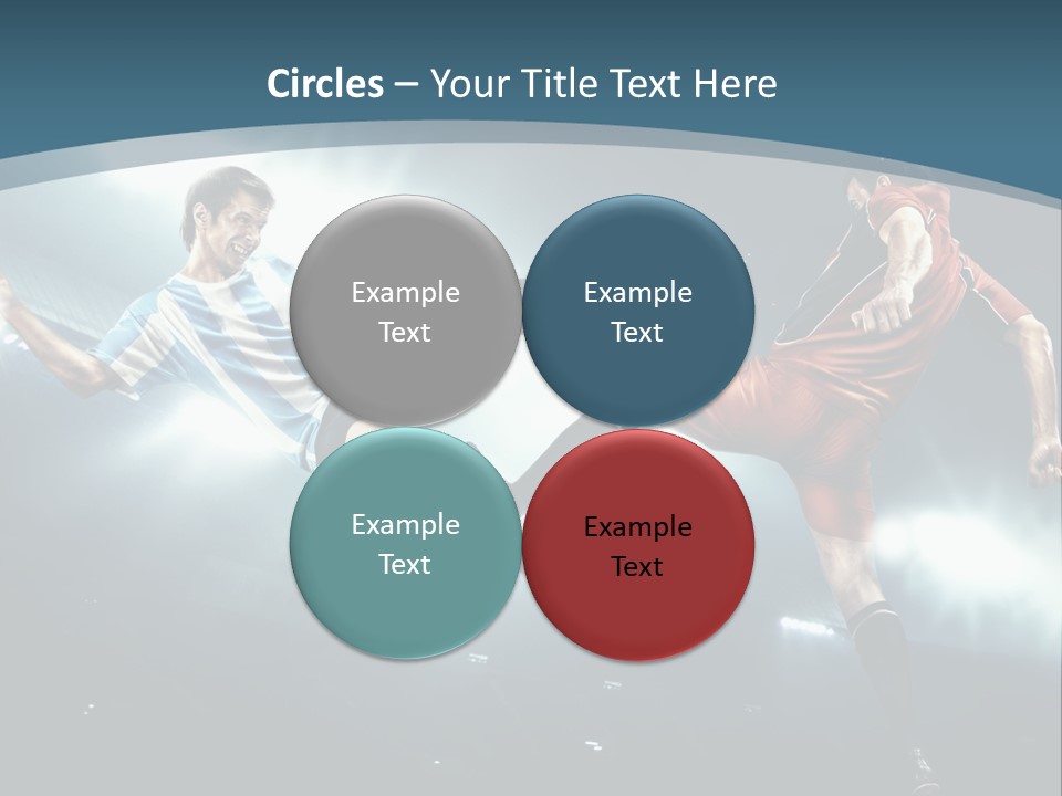 Competition Shoe People PowerPoint Template