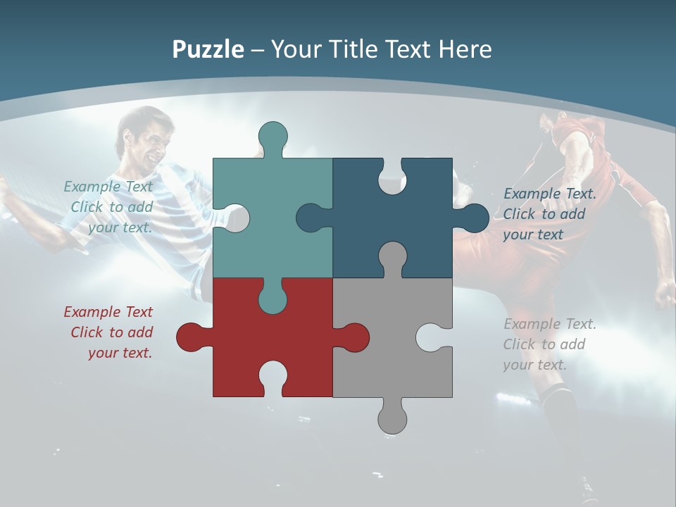 Competition Shoe People PowerPoint Template