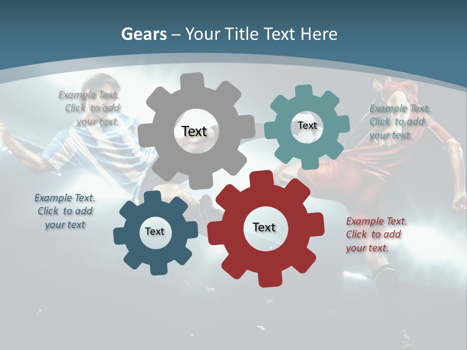 Competition Shoe People PowerPoint Template