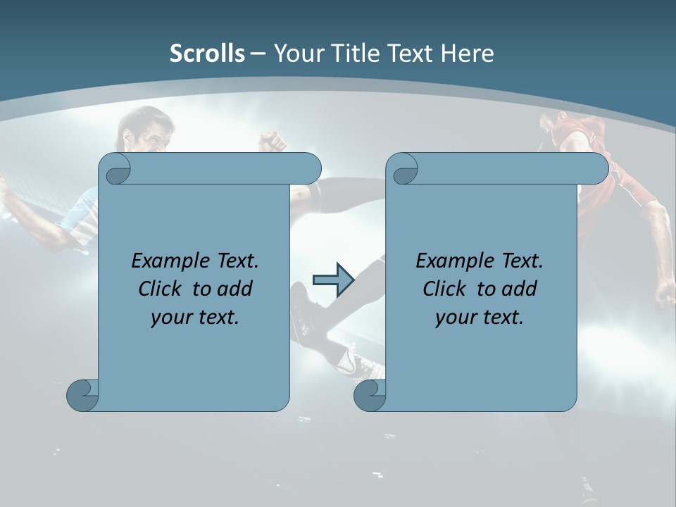 Competition Shoe People PowerPoint Template