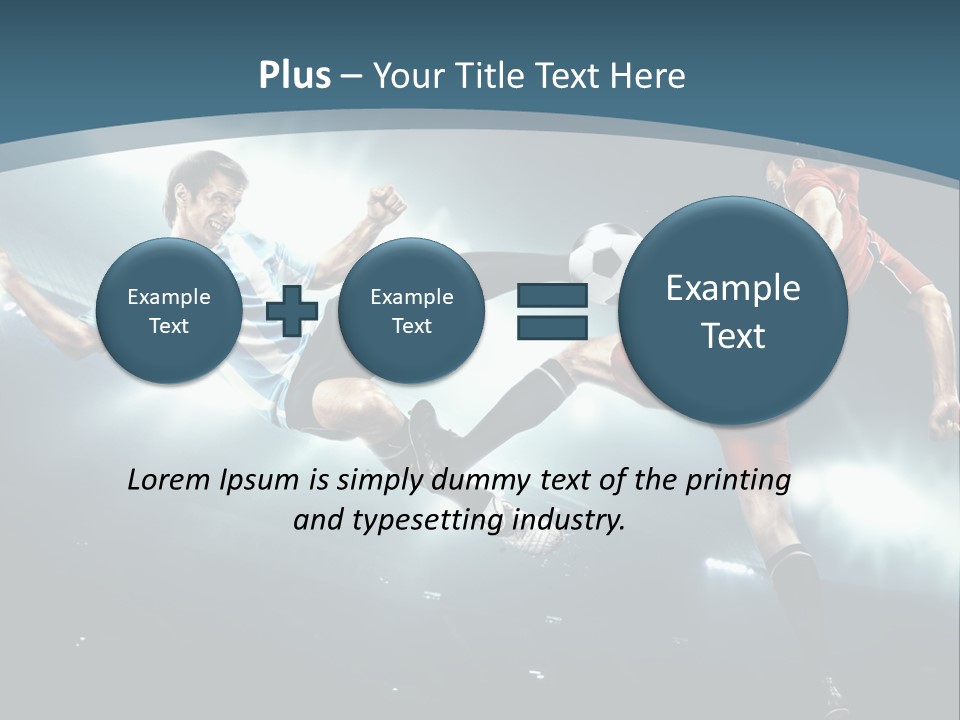 Competition Shoe People PowerPoint Template