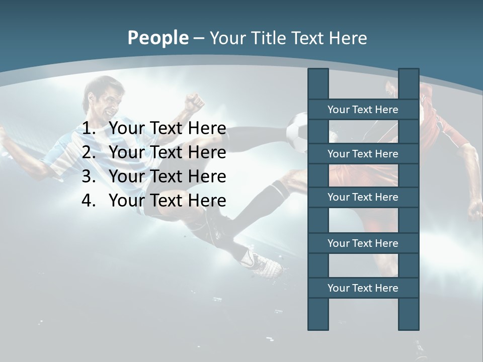 Competition Shoe People PowerPoint Template