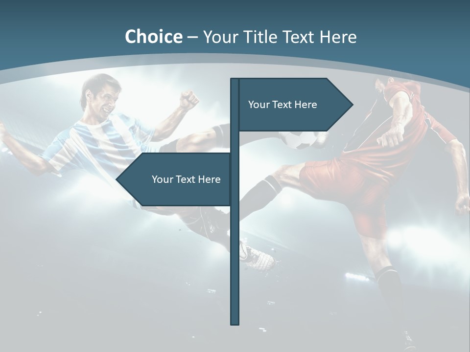 Competition Shoe People PowerPoint Template