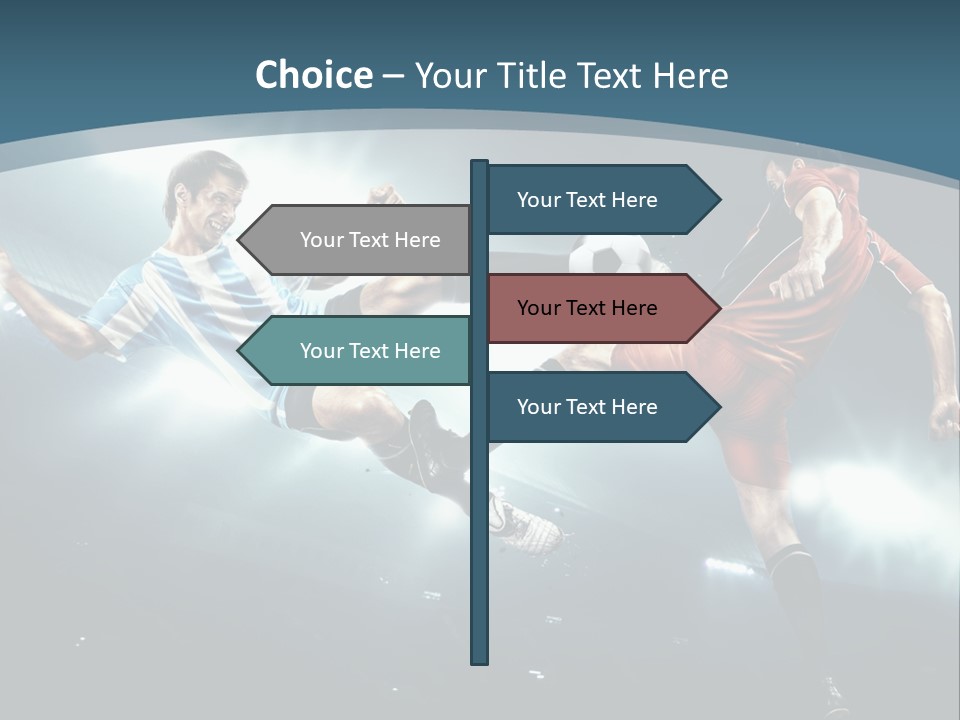 Competition Shoe People PowerPoint Template