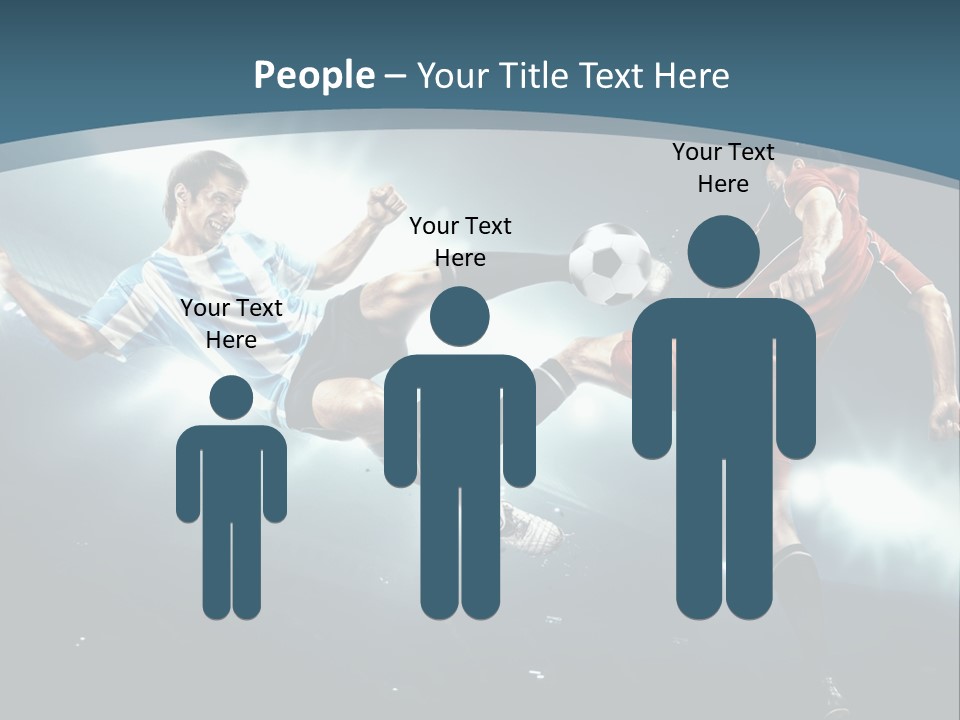 Competition Shoe People PowerPoint Template