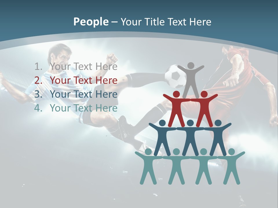 Competition Shoe People PowerPoint Template