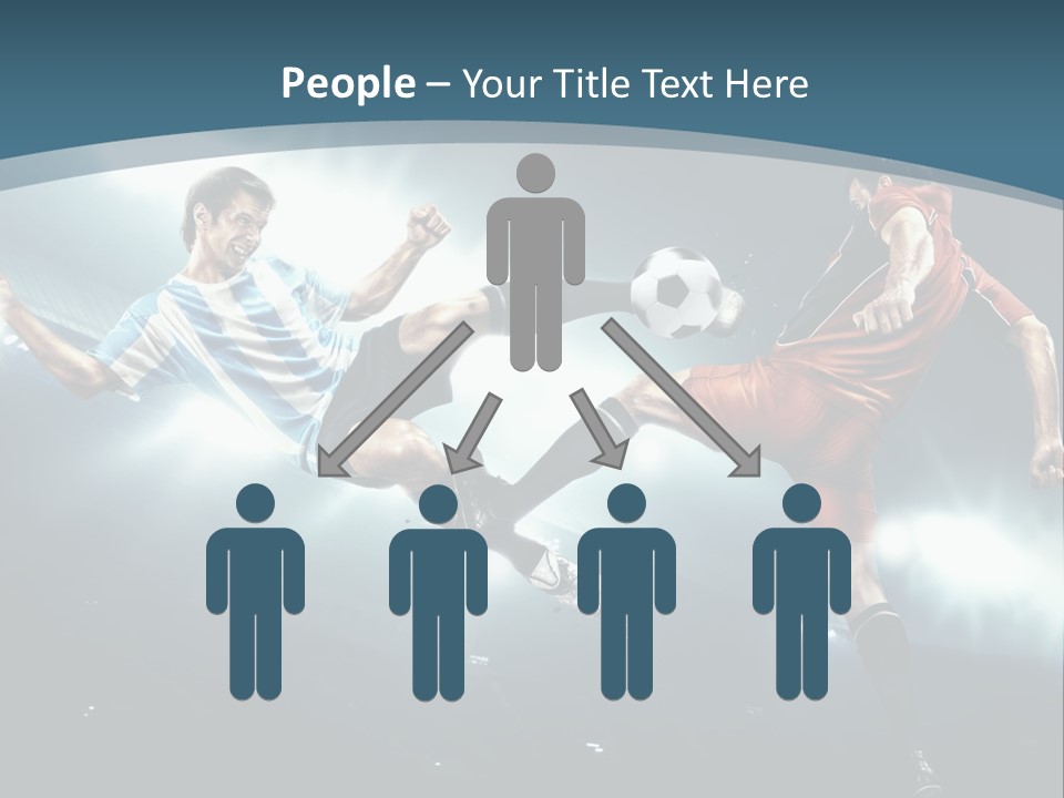 Competition Shoe People PowerPoint Template
