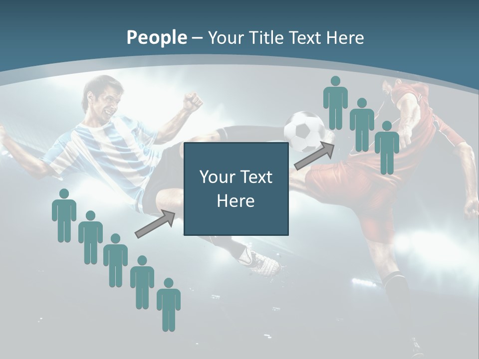 Competition Shoe People PowerPoint Template