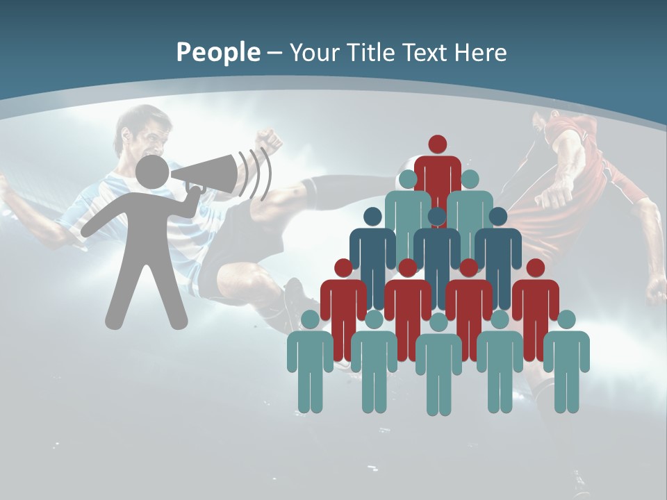 Competition Shoe People PowerPoint Template