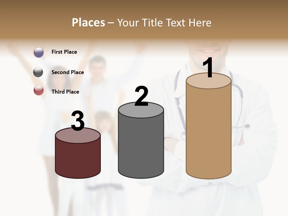 Arc Center Boy PowerPoint Template