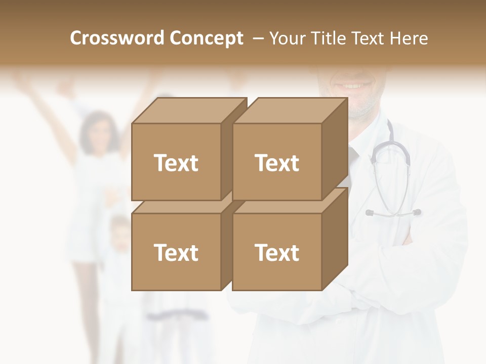 Arc Center Boy PowerPoint Template