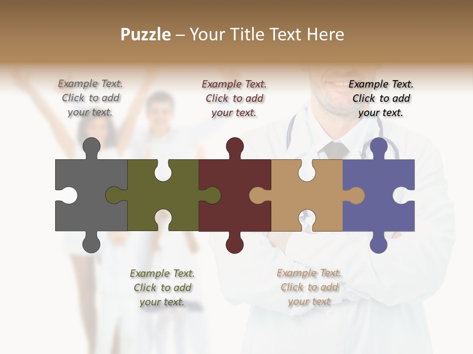 Arc Center Boy PowerPoint Template