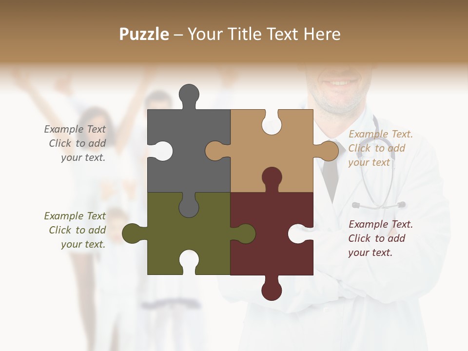 Arc Center Boy PowerPoint Template