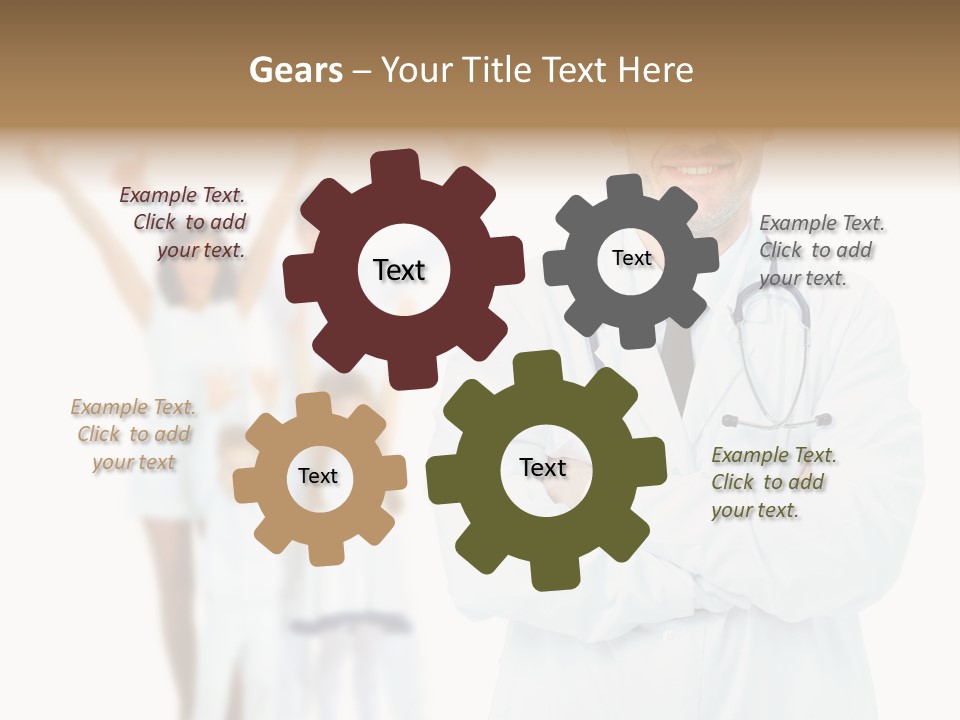 Arc Center Boy PowerPoint Template