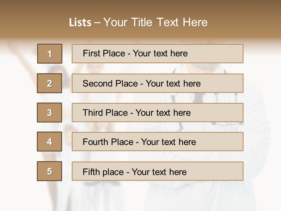 Arc Center Boy PowerPoint Template