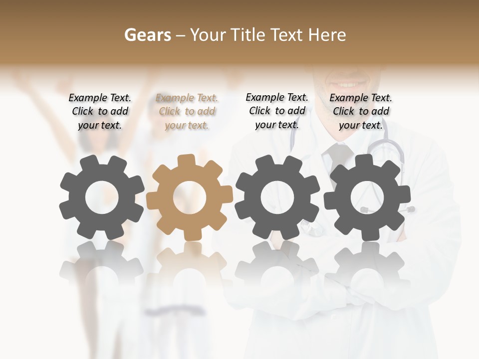 Arc Center Boy PowerPoint Template