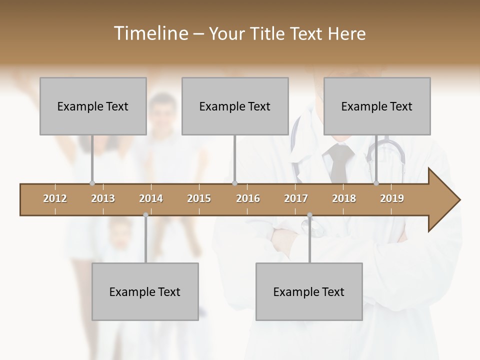 Arc Center Boy PowerPoint Template