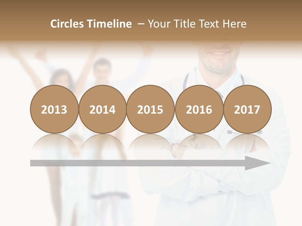 Arc Center Boy PowerPoint Template