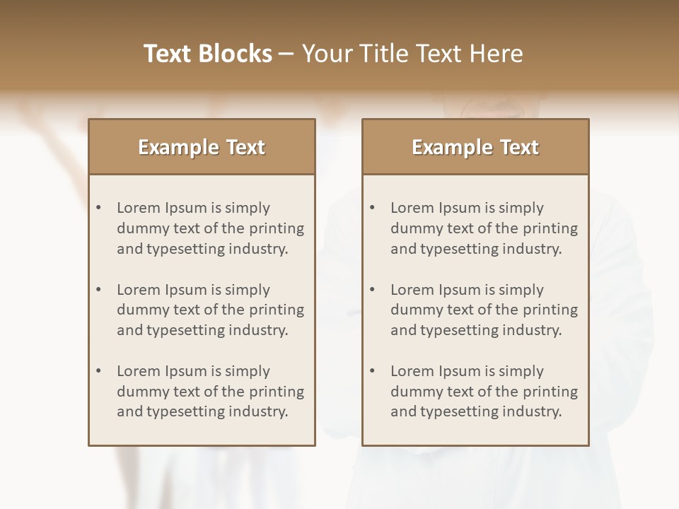 Arc Center Boy PowerPoint Template