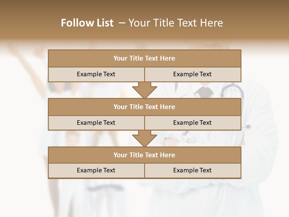 Arc Center Boy PowerPoint Template