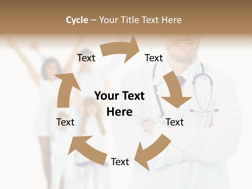 Arc Center Boy PowerPoint Template