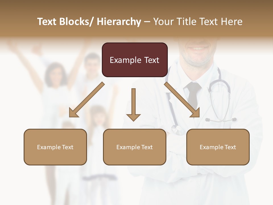 Arc Center Boy PowerPoint Template