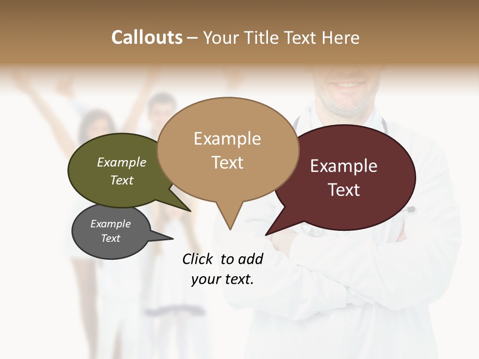 Arc Center Boy PowerPoint Template