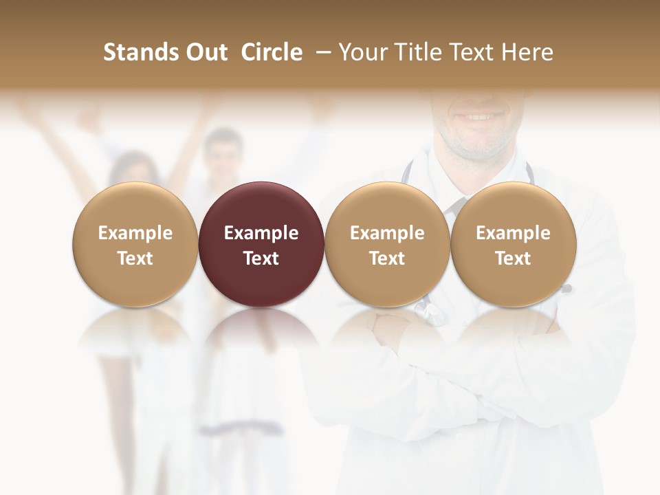 Arc Center Boy PowerPoint Template