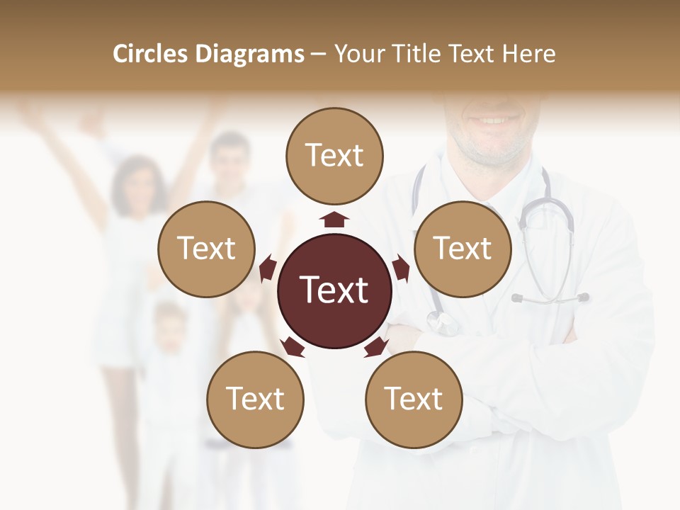 Arc Center Boy PowerPoint Template