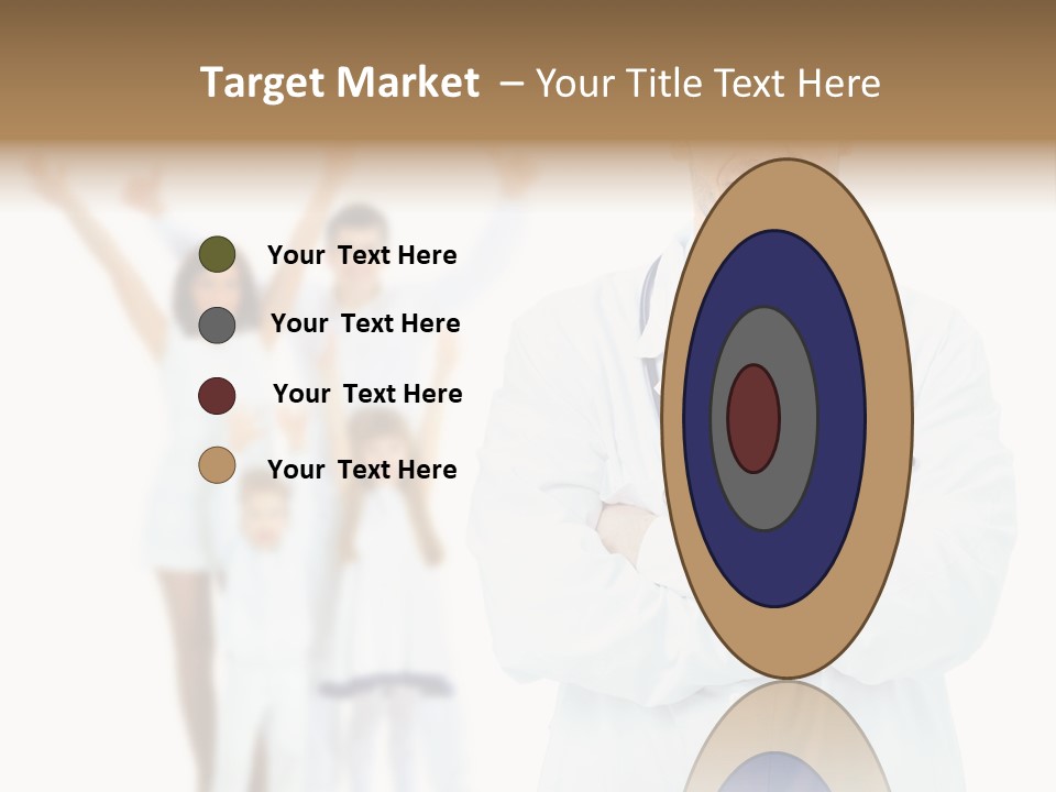 Arc Center Boy PowerPoint Template