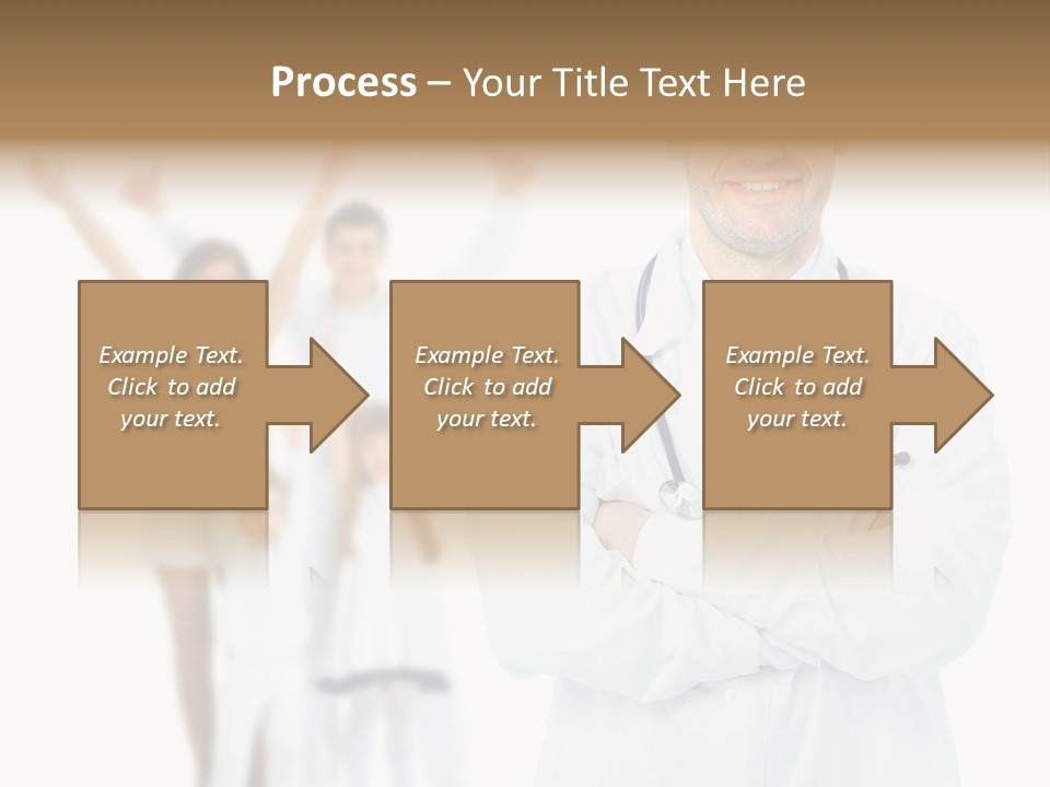 Arc Center Boy PowerPoint Template