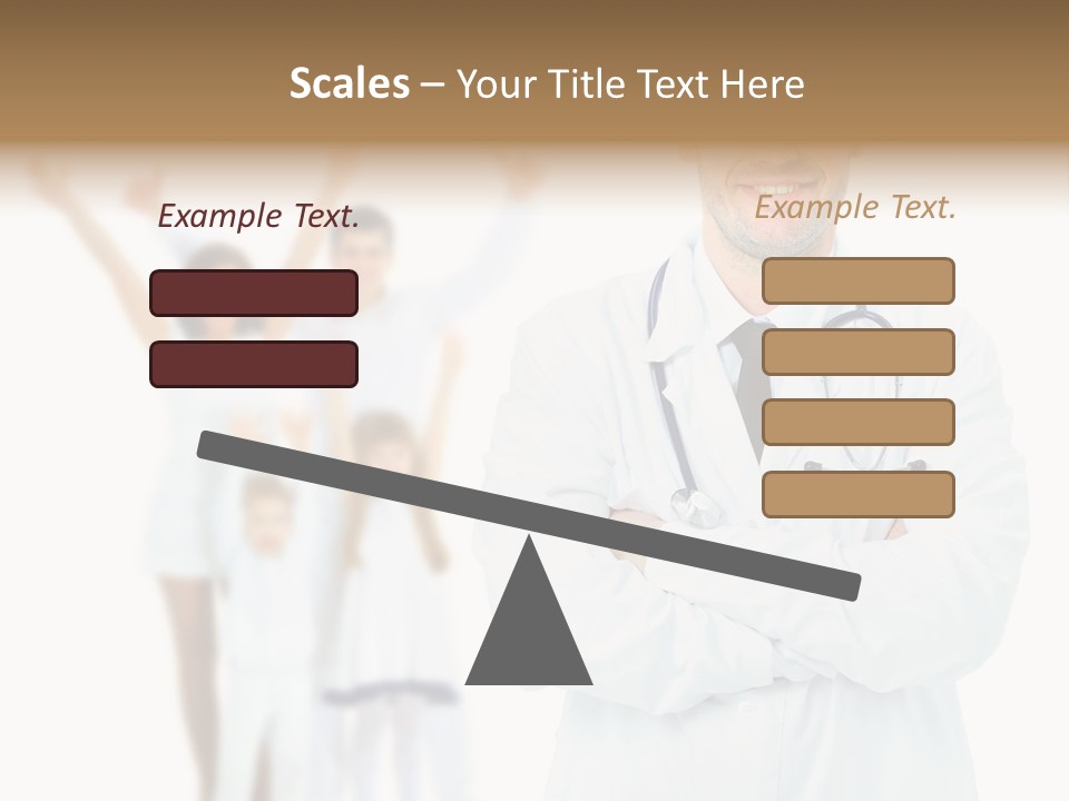 Arc Center Boy PowerPoint Template