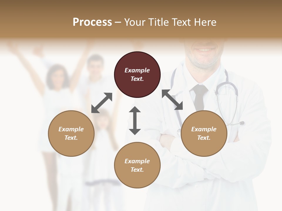 Arc Center Boy PowerPoint Template