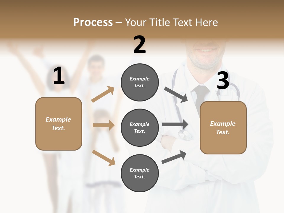 Arc Center Boy PowerPoint Template