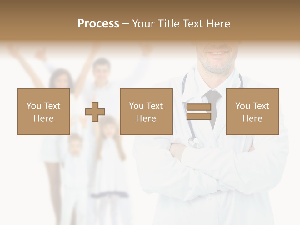 Arc Center Boy PowerPoint Template