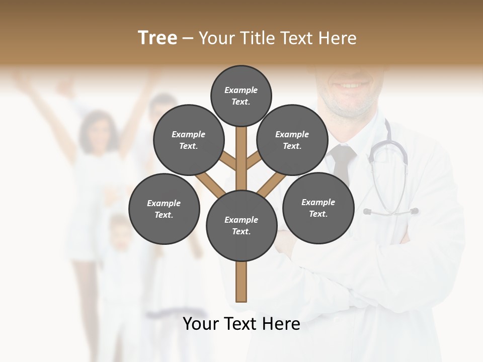 Arc Center Boy PowerPoint Template