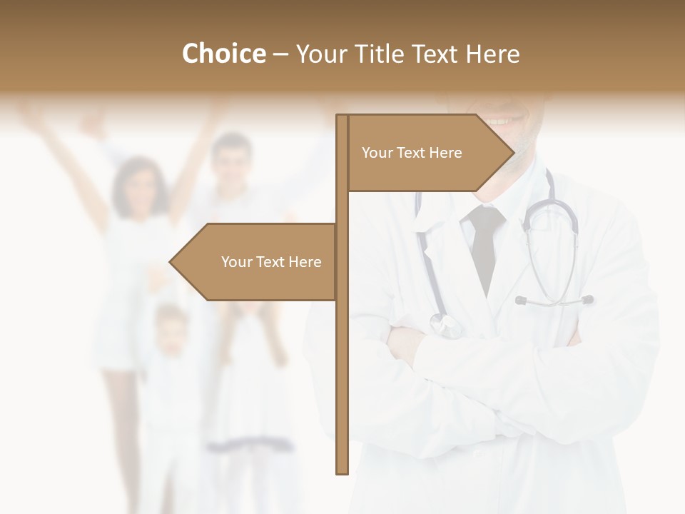 Arc Center Boy PowerPoint Template