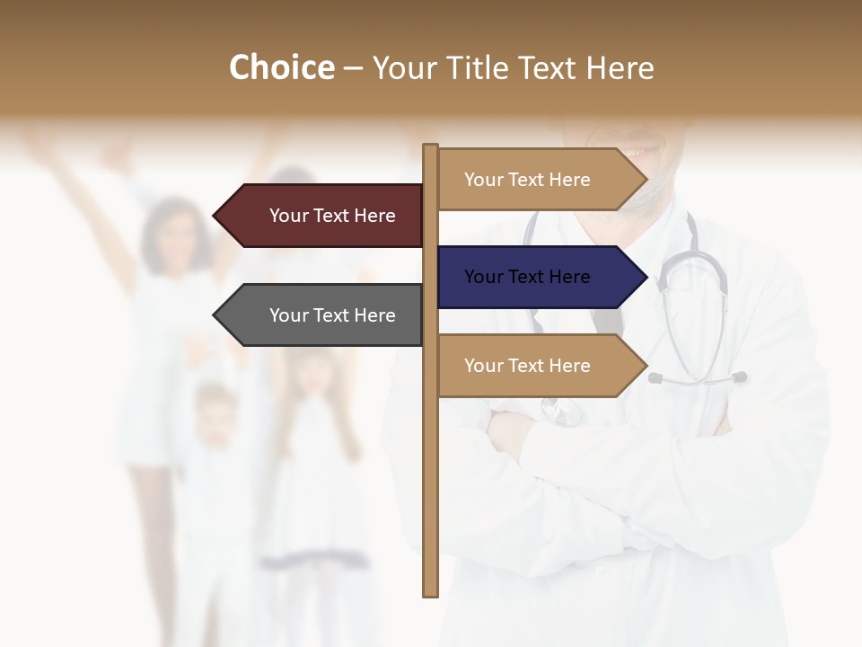 Arc Center Boy PowerPoint Template